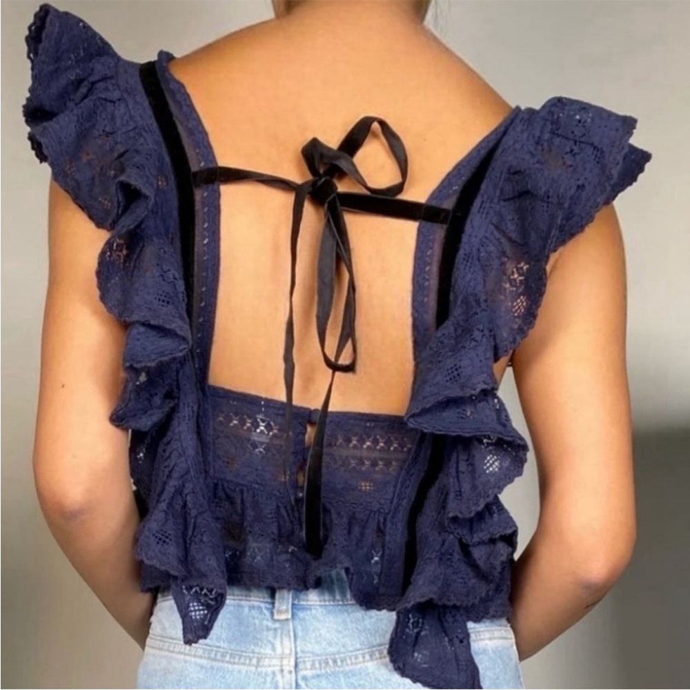 NWT Free People Ella Ruffle Cami Top Size Small - Picture 3 of 12